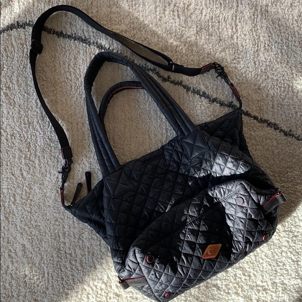MZ Wallace Medium Sutton Tote Crossbody Bag Black